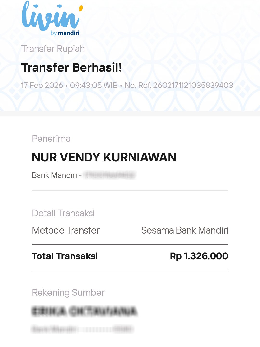 Bukti pembayaran