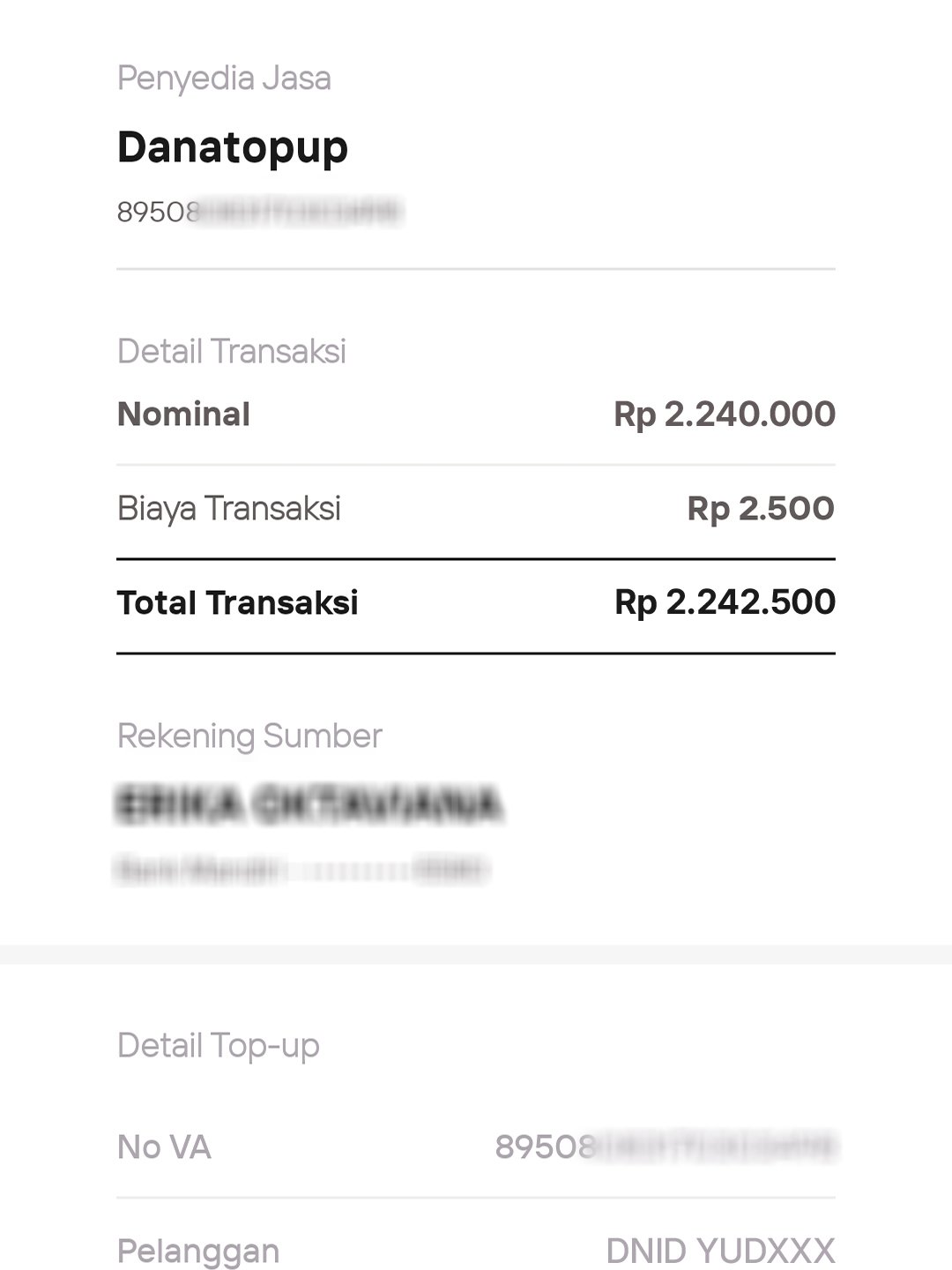 Bukti pembayaran